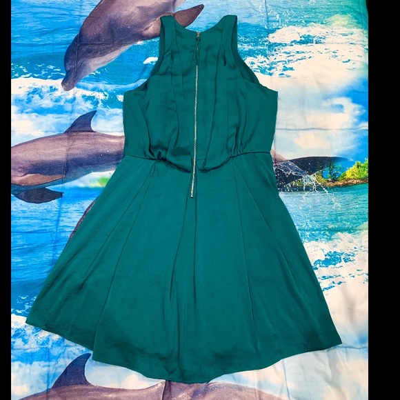 Rebecca Taylor Sleeveless Forest Green Dress, GUC - Picture 4 of 5